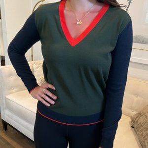 Tory  (Sport)Burch - long sleeve tri-color sweater